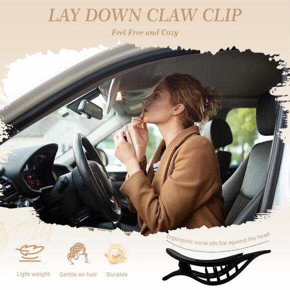 Stylish 8PCS French Claw Clips with Strong Grip - Ideal for Weddings & Parties - Picture 5 of 7